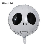 HULIANFU Large 86x165cm Skeleton Man Balloons Halloween Decorations Globos Scary Halloween Skull Ballons Halloween Party Home Decorations