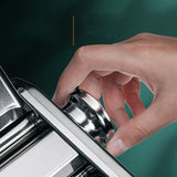 HULIANFU Manual Stainless Steel Linguine Pasta Maker Noodle Spaghetti Press Machine Cutter Dough Sheeter Ravioli Dumplings Shell Tool