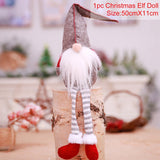 HULIANFU Santa Claus Christmas Doll Merry Christmas Decorations for Home Elk Christmas Ornaments Xmas Tree Decor  Navidad Natal Gifts