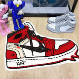 HULIANFU Sneaker Carpet Popular Fashion Rugs Living Room Decoration Bedroom Parlor Children Room Area Rug Mat Soft Flannel Rug and Carpet