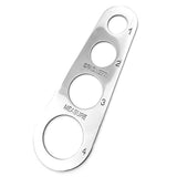 HULIANFU Stainless Steel Spaghetti Ruler Pasta Measuring Device Spaghetti Kitchen Gadget 4-hole Rice Noodle Measuring Device Pasta Cutter