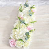 HULIANFU Luxury Wedding Road Cited Flowers Rose Peony Hydrangea Mix DIY Arched Door Flower Row Window T Station Wedding Decoration