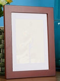 HULIANFU  Wooden Frame A5 A4 A3 Wooden Picture Frame 30x42cm Black White Pink Red Coffee More Color Photo Frame with Mats for Wall Mountin