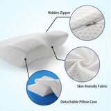 HULIANFU Memory Foam Bedding Pillow Neck protection Slow Rebound Memory Foam Butterfly Shaped Pillow Health Cervical Neck size in 50*30CM