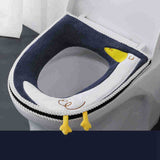 HULIANFU NEW Hot Sale Comfortable cartoon bathroom Toilet Seat Cover Winter Toilet Cover Household Closestool Mat Seat Case Lid Cover