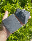 HULIANFU Raw Shungite Stone Raw Stones - Healing Crystals and Stones - Shungite Stone - Emf Protection Stones - Root Chakra Stones