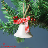 HULIANFU  Christmas Hand Bell Bauble Jingle Bells Gold School Handbell Restaurant Supplies Xmas Noel New Year 2023 Adornos De Navidad