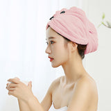 HULIANFU Women Microfiber Towel Hair Towel Bath Towels for Adults Home Terry Towels Bathroom Serviette De Douche Turban for Drying Hair