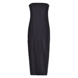 Hulianfu Off Shoulder Denim Dress Woman Blue Corset Long Dress Women Midi Bodycon Dresses For Women 2023 Elegant Party Dress