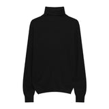 Hulianfu Winter High Quality Wwomen's Wool Sweater Solid Color High-neck Pullover Long-sleeved Knit Top