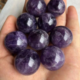HULIANFU Natural Stone Quartz Polished Crystal Ball Energy Reiki Healing Gift Home Decor Chakra Feng Shui Ornament Mineral Specimen Balll