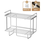 HULIANFU Toilet Water Tank Storage Rack Iron Toilet Punch-Free Multifunctional Storage Rack Bathroom Toilet Upper Shelf  shelf organizer