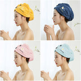 HULIANFU Women Microfiber Towel Hair Towel Bath Towels for Adults Home Terry Towels Bathroom Serviette De Douche Turban for Drying Hair
