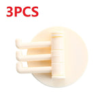HULIANFU Three Branch Rotatable Seamless Adhesive Hook Strong Bearing Stick Hook Kitchen Wall Hanger Bathroom Kitchen supplies Hooks