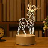 HULIANFU Romantic Love 3D Acrylic Led Lamp for Home Children Night Light Table Lamp Birthday Party Decor Valentine Day Bedside Lamp