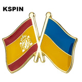 HULIANFU Ukraine flag pin lapel pin badge  Brooch Icons 1PC KS-0187
