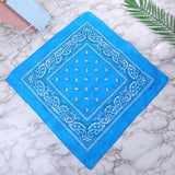 HULIANFU Tie Dye Bandana Cotton Paisley Bandanas Headbands Cowboy Handkerchiefs for Men and Women Colorful Hip-Hop Cycling Outdoor