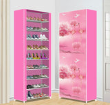 HULIANFU Shoe Rack Multi-layer Household Dust-proof Shoe Cabinet Assembly Economical Shoe Rack Dormitory Door Storage Cabinet
