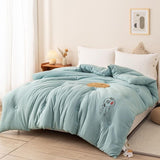 HULIANFU Soybean Fiber Filling Spring Summer Quilt 100% Cotton Fabric Quilting Comforter for Baby Mother Single Double Blanket 100x150