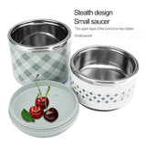 HULIANFU Portable Stainless Steel Thermal Lunch Box for Food Office Lunchbox Bento Boxs Thermos Lunch Box Food Container with Lunch Bag