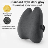 HULIANFU Memory Foam Lumbar Cushion Orthopedic Pillow Office Chair Cushion Support Waist Back Pillow Sets Car Seat Cushion Hips Massager