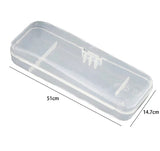 HULIANFU Men  Shaver Storage Box Transparent Plastic Razor Blades Holder Portable Travel Razor Case High Quality Shaving Box Containers