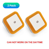 HULIANFU LED Night Light Mini Light Sensor Control 110V 220V EU US Plug Nightlight Lamp For Children Kids Living Room Bedroom Lighting