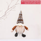HULIANFU Santa Claus Christmas Doll Merry Christmas Decorations for Home Elk Christmas Ornaments Xmas Tree Decor  Navidad Natal Gifts