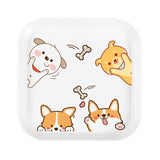 HULIANFU Spit Bones Bone Dish Household Melamine Plastic Dining Table Tray Dried Fruit Residue Snack Residue Dish Snack Dish Vinegar Dish