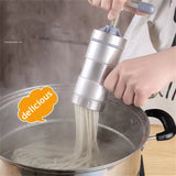 HULIANFU Spaghetti Kitchen Utensils Stainless Steel Household Small Manual Pasta Machine Hand Pressure Noodle Press Noodle Machine