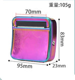 HULIANFU NEW Creative Design 88*79*22mm Metal Automatic Cigarette Tobacco Weed Kitchen Smoking Smoke Roller Rolling Machine Box Case Tin