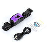 HULIANFU Rechargeable Dog Bark Collar Waterproof Pet Anti Bark Collar Stop Barking Device No Harm Control for Pet Dog Trainning Collars