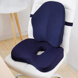 HULIANFU Memory Foam Seat Cushion Orthopedic Pillow Office Chair Cushion Lumbar Cushions Car Seat Butt Hemorrhoid Coccyx Vertebra Sets