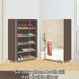 HULIANFU Shoe Rack Multi-layer Household Dust-proof Shoe Cabinet Assembly Economical Shoe Rack Dormitory Door Storage Cabinet
