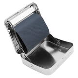 HULIANFU NEW Creative Design 88*79*22mm Metal Automatic Cigarette Tobacco Weed Kitchen Smoking Smoke Roller Rolling Machine Box Case Tin