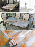 HULIANFU 2023 Marble Wallpaper Rolls for Kitchen Furniture Refurbish Room Decor Wall Decorative Vinyl Self Adhesive Wall Stickers Home Decor