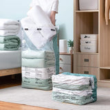 HULIANFU No Need Pump Vacuum Bags Large Plastic Storage Bags for Storing Clothes blankets Compression Empty Bag Covers Travel Accessories