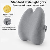 HULIANFU Memory Foam Lumbar Cushion Orthopedic Pillow Office Chair Cushion Support Waist Back Pillow Sets Car Seat Cushion Hips Massager