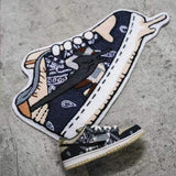 HULIANFU Sneaker Carpet Popular Fashion Rugs Living Room Decoration Bedroom Parlor Children Room Area Rug Mat Soft Flannel Rug and Carpet