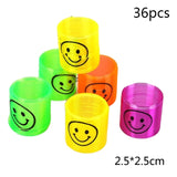 HULIANFU Rainbow Magic Spring, 10Pcs Colorful Rainbow Neon Plastic Spring Toys, Party Supplies Boys Girls Easter, Halloween Gift Toys