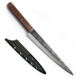 HULIANFU Salmon Sashimi Damascus Knife Multifunctional Stainless Steel Slicing Knife Japanese Sushi Knife Cooking KnifeTwosun Chef Knife