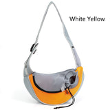 HULIANFU Pet Puppy Carrier S/L Outdoor Travel Dog Shoulder Bag Mesh Oxford Single Comfort Sling Handbag Tote Pouch