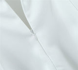 Hulianfu Spring Summer New Sexy Casual Lace Stitching Wavy Collar Halter Straps Bag Hip A-Line Short Mini Dress Women
