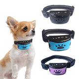 HULIANFU Rechargeable Dog Bark Collar Waterproof Pet Anti Bark Collar Stop Barking Device No Harm Control for Pet Dog Trainning Collars