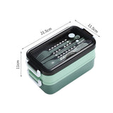HULIANFU Lunch Box Bento Box for School Kids Office Worker 3layers Microwae Heating Lunch Container Food Storage Box