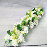 HULIANFU Luxury Wedding Road Cited Flowers Rose Peony Hydrangea Mix DIY Arched Door Flower Row Window T Station Wedding Decoration