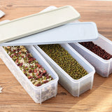 HULIANFU Large Capacity Noodle Storage Box Spaghetti Container With Lid PP Kitchen Food Storage Jar Fresh-keeping Case Kitchen organizer