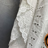 hulianfu Women Long Sleeve Round Neck Fashion Casual Solid Color Sexy Fancy Party Lace And Floor Dress