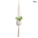 HULIANFU Macrame Handmade Plant Hanger Baskets Flower Pots Holder Balcony Hanging Decoration Knotted Lifting Rope Home Garden Supplies