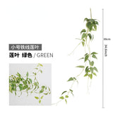 HULIANFU Simulation plant willow leaf rattan wedding ceiling wall hanging plastic green leaf rattan hanging green plant